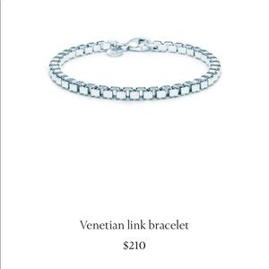 Authentic Tiffany Venetian box link bracelet
